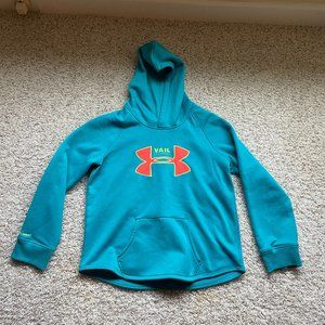 EUC youth XL/adult small Under Armor storm hoodie, turquoise from Vail
